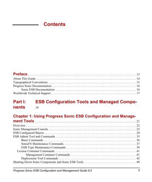 Progress Sonic 8.0 ESB Configuration and Management Guide
