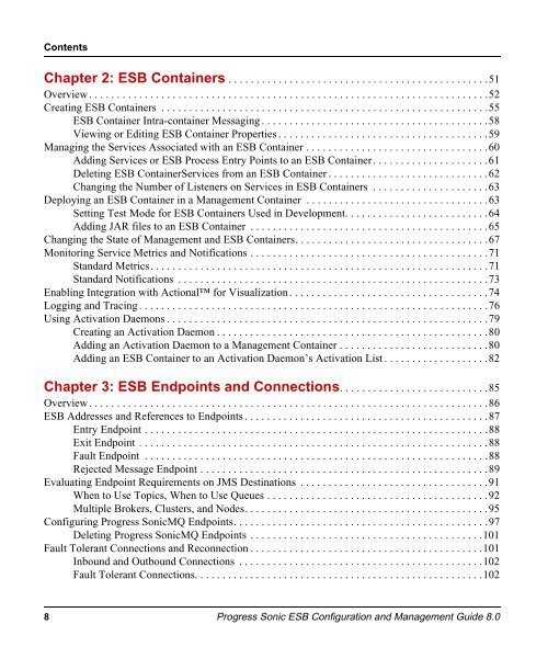 Progress Sonic 8.0 ESB Configuration and Management Guide