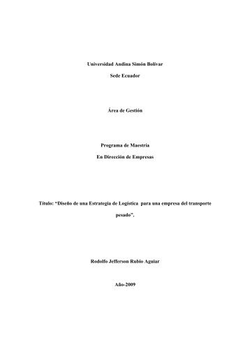 T727-MBA-Rubio-Diseño de una estrategia de - Repositorio UASB ...