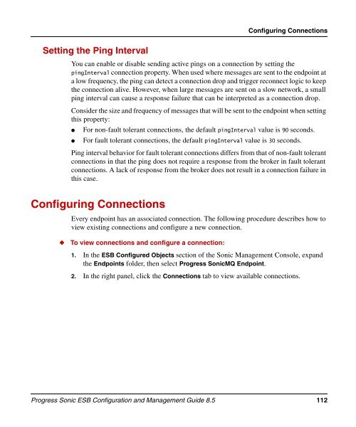 Progress Sonic ESB Configuration and Management Guide