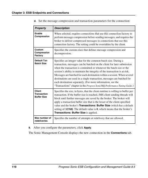 Progress Sonic ESB Configuration and Management Guide