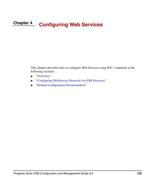 Progress Sonic ESB Configuration and Management Guide