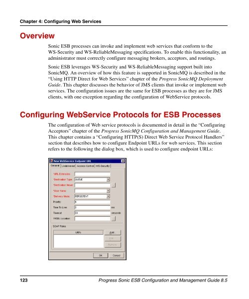 Progress Sonic ESB Configuration and Management Guide