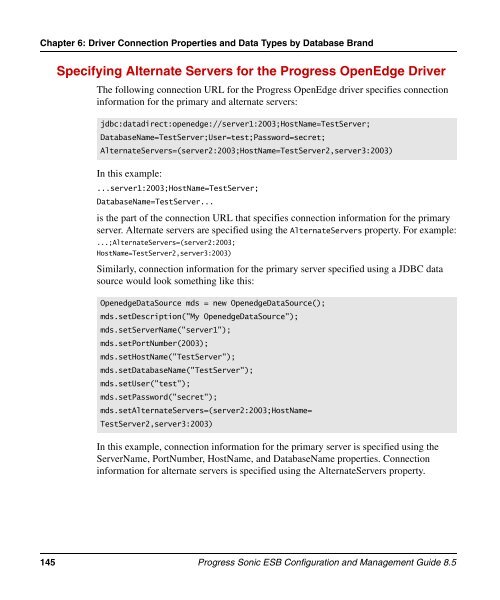 Progress Sonic ESB Configuration and Management Guide