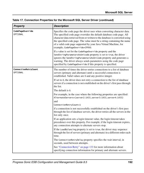 Progress Sonic ESB Configuration and Management Guide