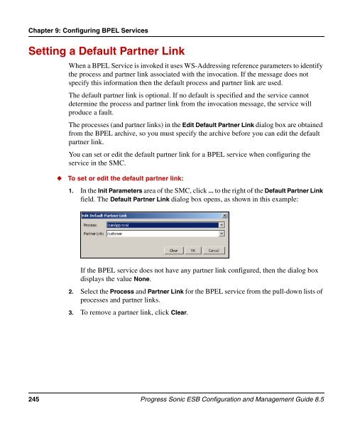 Progress Sonic ESB Configuration and Management Guide