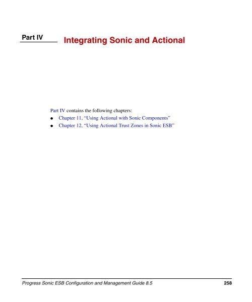 Progress Sonic ESB Configuration and Management Guide