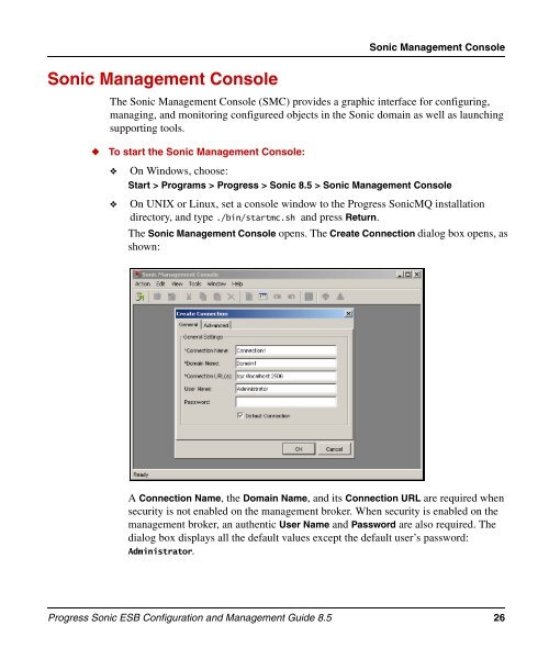 Progress Sonic ESB Configuration and Management Guide