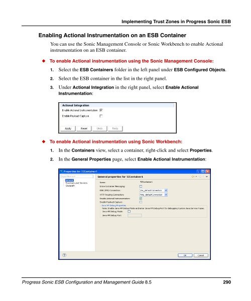 Progress Sonic ESB Configuration and Management Guide