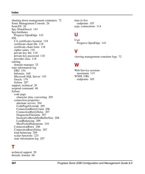 Progress Sonic ESB Configuration and Management Guide