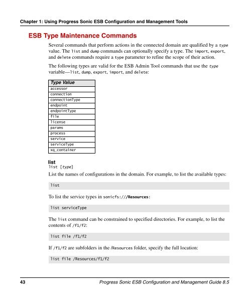 Progress Sonic ESB Configuration and Management Guide