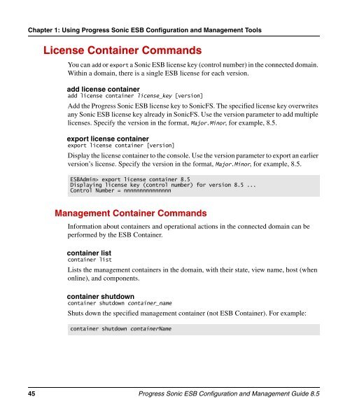 Progress Sonic ESB Configuration and Management Guide