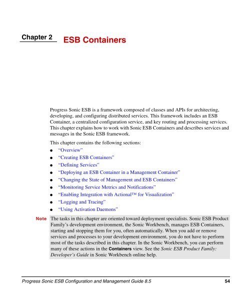 Progress Sonic ESB Configuration and Management Guide