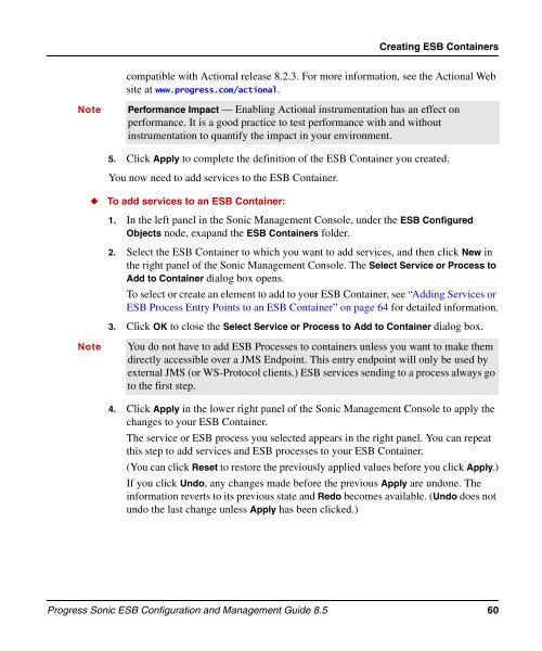 Progress Sonic ESB Configuration and Management Guide