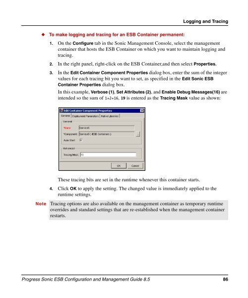 Progress Sonic ESB Configuration and Management Guide