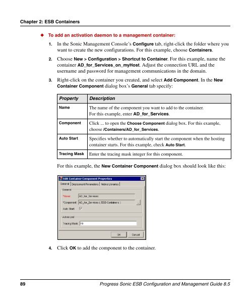 Progress Sonic ESB Configuration and Management Guide