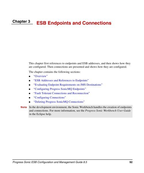 Progress Sonic ESB Configuration and Management Guide