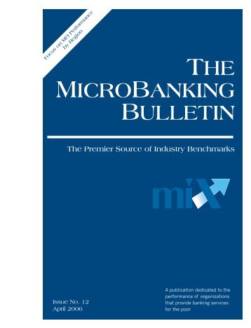 the microbanking bulletin - Microfinance Information Exchange