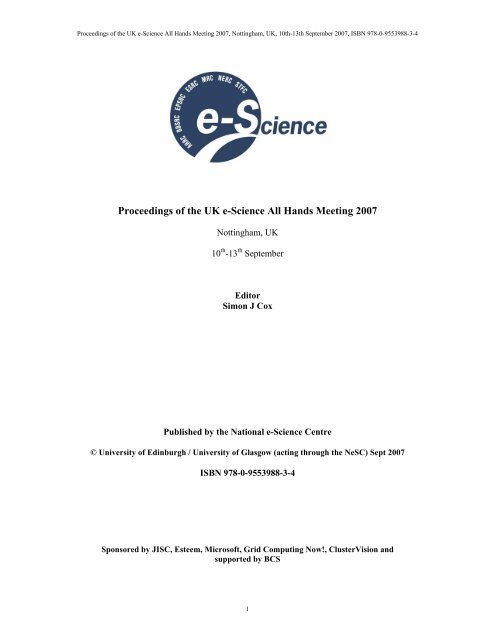 Electronic Proceedings All Hands Meeting 11