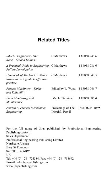 Engineers' Guide to Pressure Equipment - Index of