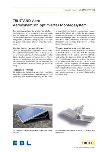 TRI-STAND Aero Aerodynamisch optimiertes Montagesystem