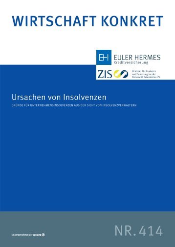 Wirtschaft Konkret Nr. 414 - Ursachen von Insolvenzen