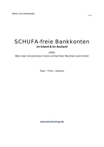 SCHUFA-freie Bankkonten - Wemepes.ch