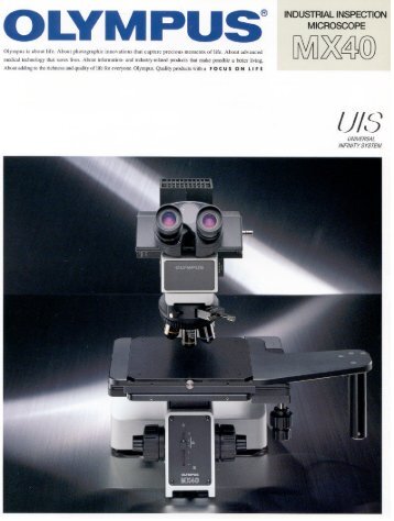 INDUSTRIAL INSPECTION MICROSCOPE - iOlympus