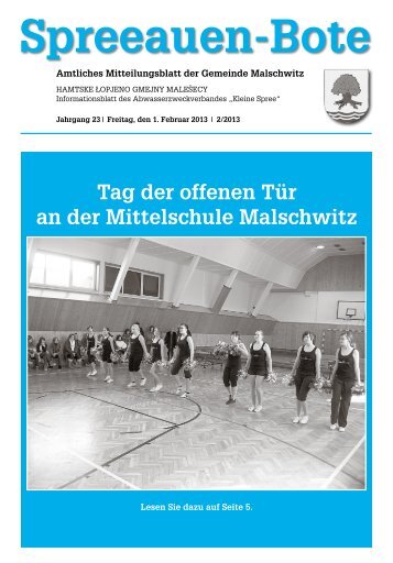 Tag der offenen Tür an der Mittelschule Malschwitz - Gemeinde ...