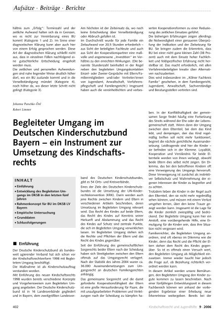 "Begleiteter Umgang". -  Deutscher Kinderschutzbund ...