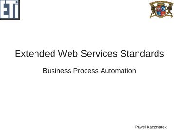 Extended Web Services Standards