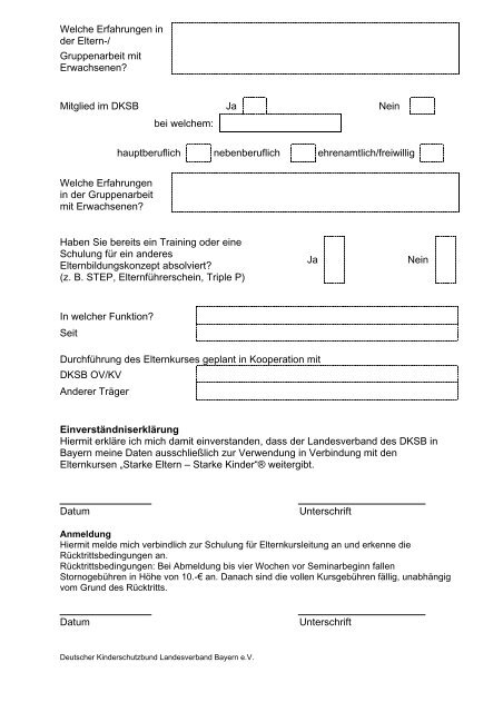 Vorstellungs- und Anmeldebogen - Deutscher Kinderschutzbund ...