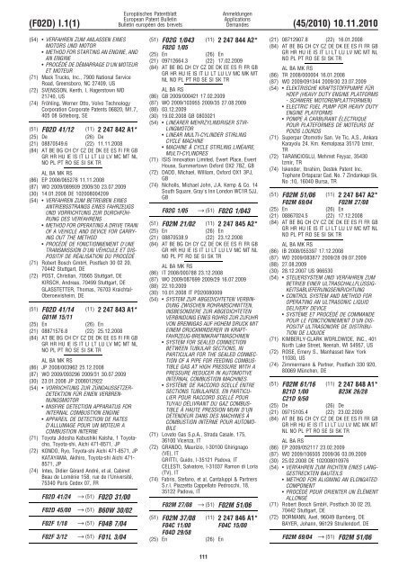 Bulletin 2010/45 - European Patent Office