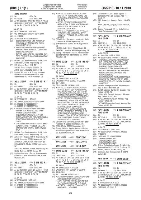 Bulletin 2010/45 - European Patent Office