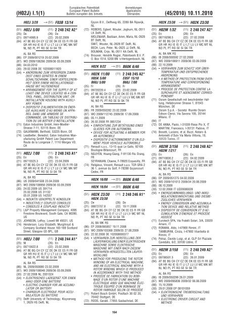 Bulletin 2010/45 - European Patent Office