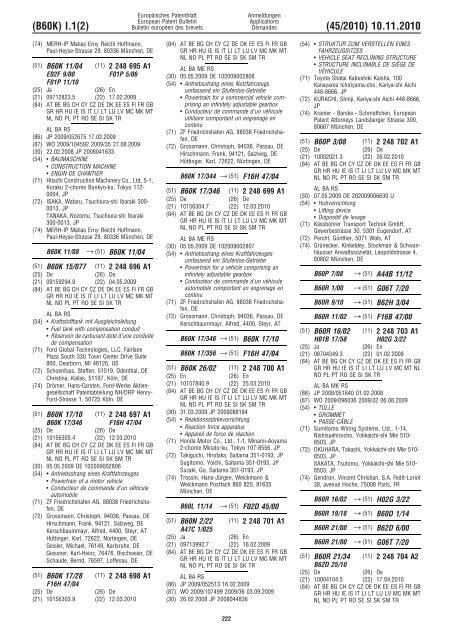 Bulletin 2010/45 - European Patent Office