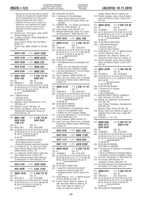 Bulletin 2010/45 - European Patent Office