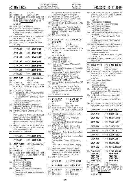 Bulletin 2010/45 - European Patent Office