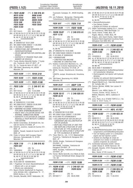 Bulletin 2010/45 - European Patent Office