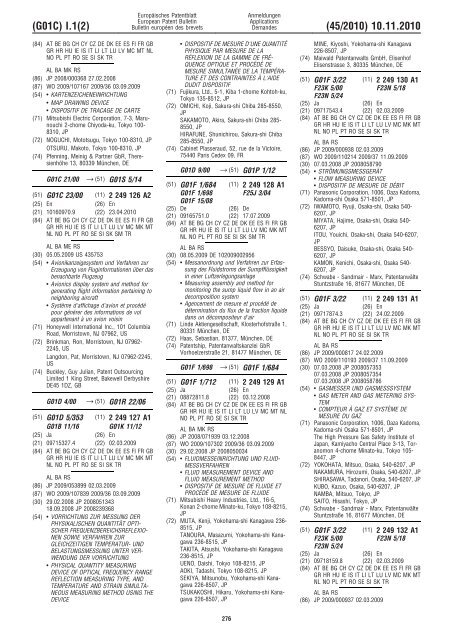 Bulletin 2010/45 - European Patent Office