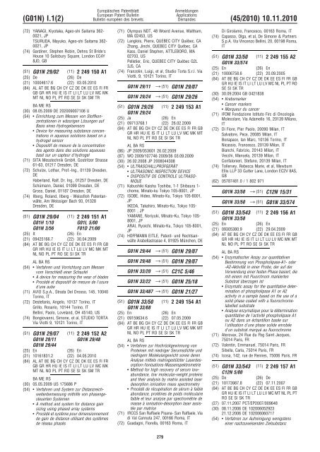 Bulletin 2010/45 - European Patent Office