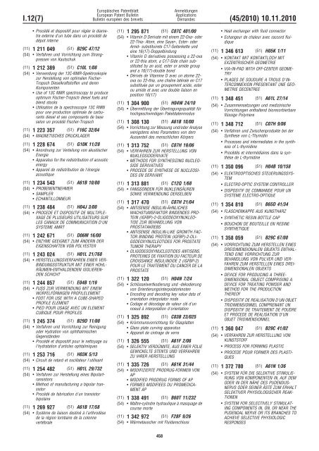 Bulletin 2010/45 - European Patent Office