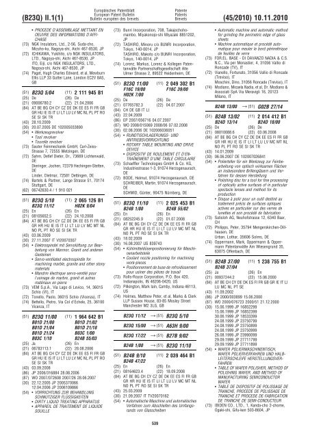 Bulletin 2010/45 - European Patent Office