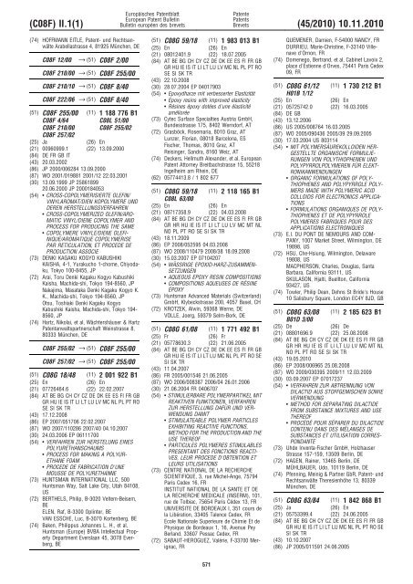 Bulletin 2010/45 - European Patent Office