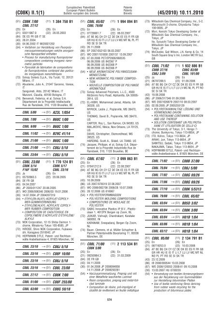 Bulletin 2010/45 - European Patent Office