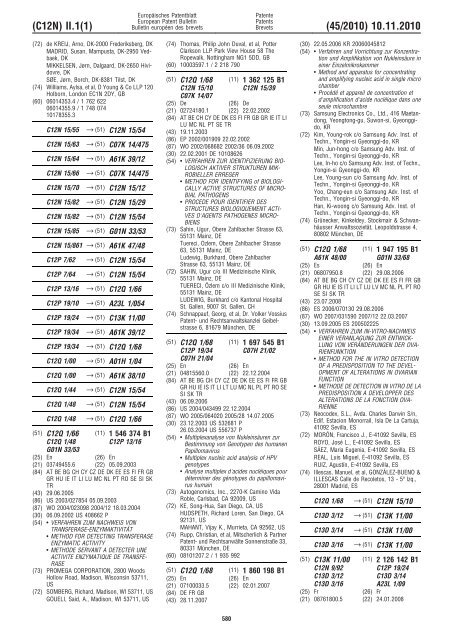 Bulletin 2010/45 - European Patent Office