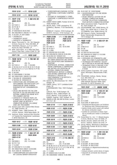 Bulletin 2010/45 - European Patent Office