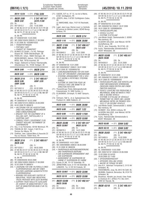 Bulletin 2010/45 - European Patent Office