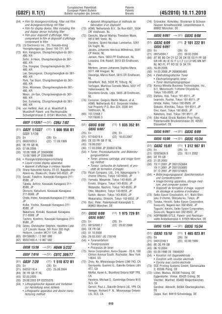 Bulletin 2010/45 - European Patent Office