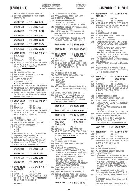 Bulletin 2010/45 - European Patent Office